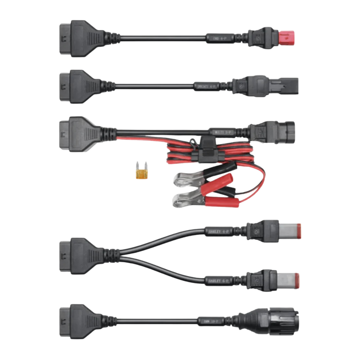 Topdon TopScan Moto Master Adapter Cable Kit (BMW + Harley + Ducati 3-in-1 Cable Package)