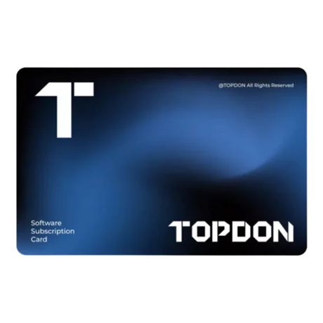 Topdon software subscription card