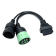 Truck Diagnostic Cable 6 Pin + 9 Pin to OBD2 16 Pin