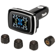 Tyre Pressure Monitoring System 4x External Sensors Cigarette Lighter LCD Display