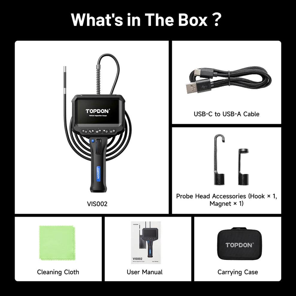 Topdon VIS002 Articulating Inspection Camera / Borescope