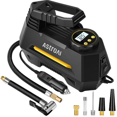 ASTROAL Portable Air Compressor Pump 100 PSI, Digital Tyre Inflator 12V