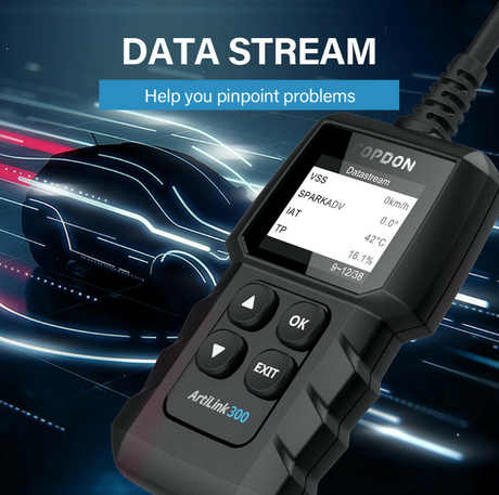 topdon artilink300 obd2 data stream