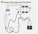 Ancel PB100 trailer lights and connections testing