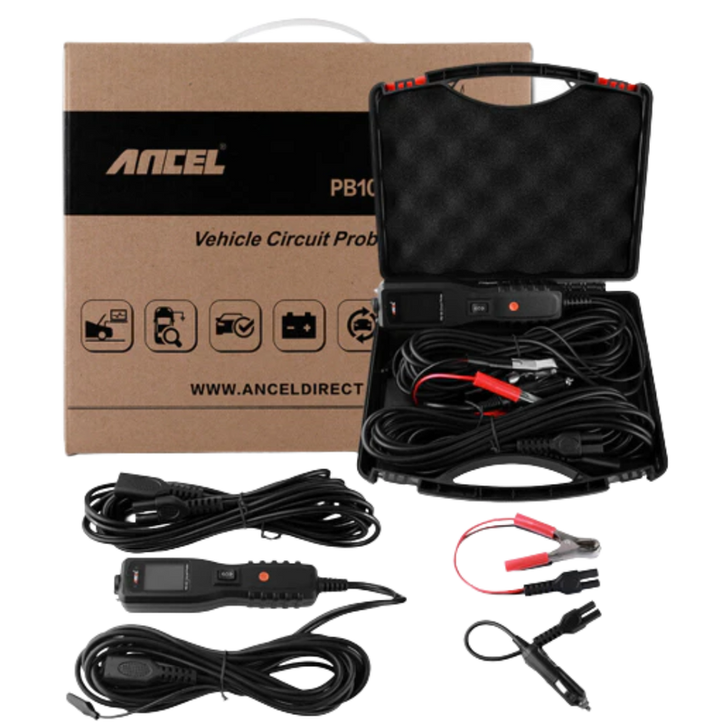 Ancel PB100 12V/24V Power Probe Circuit Tester - Automotive Electrical System Diagnostic Tool With 5-Year Warranty
