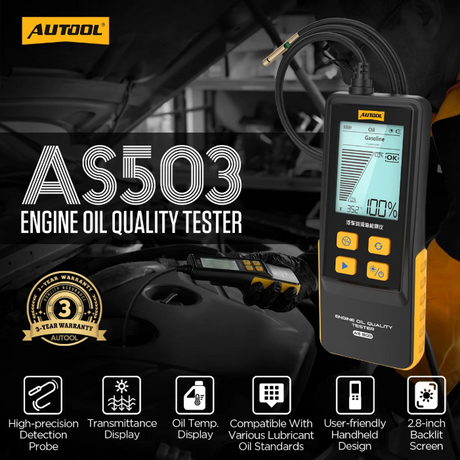 AUTOOL AS503 engine oil quality tester features