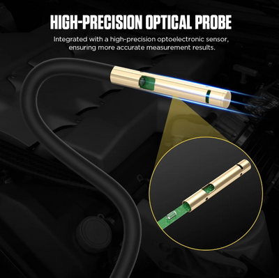 AUTOOL AS503 high-precision optical probe with sensor integration for accurate measurement, shown in use.