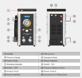AUTOOL AST609 Car Pulsating Brake Fluid Changer |  Brake Bleeder Machine - Premium Diagnostic Equipment