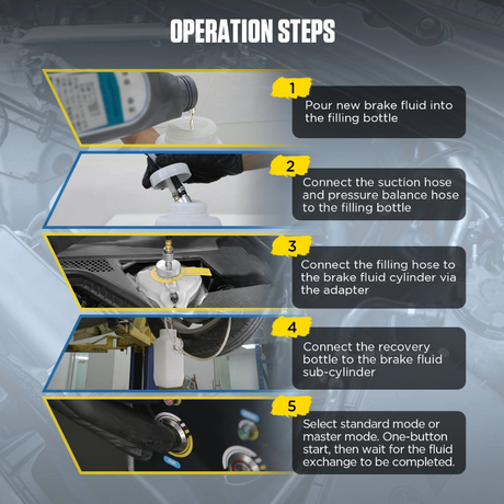 AUTOOL AST609 Car Pulsating Brake Fluid Changer |  Brake Bleeder Machine - Premium Diagnostic Equipment