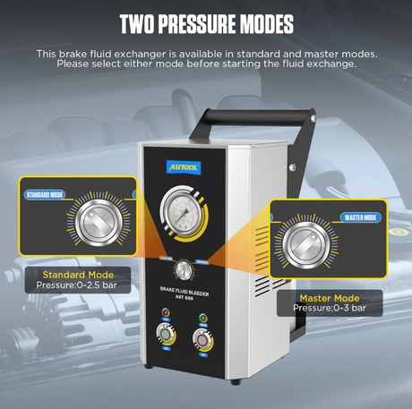 AUTOOL AST609 Car Pulsating Brake Fluid Changer |  Brake Bleeder Machine - Premium Diagnostic Equipment