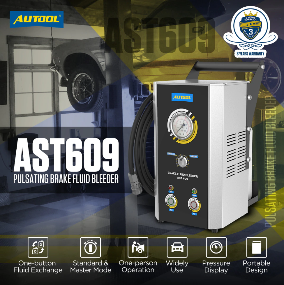 AUTOOL AST609 Car Pulsating Brake Fluid Changer |  Brake Bleeder Machine - Premium Diagnostic Equipment