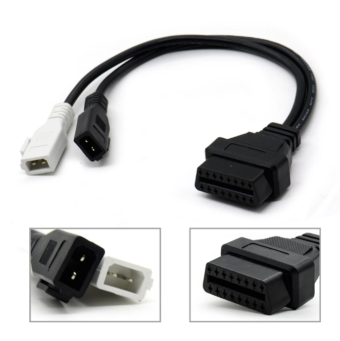 OBD1 2-pin to OBD2 16-pin adapter cable