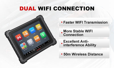 Autel MaxiSys Ultra dual Wi-Fi connectivity
