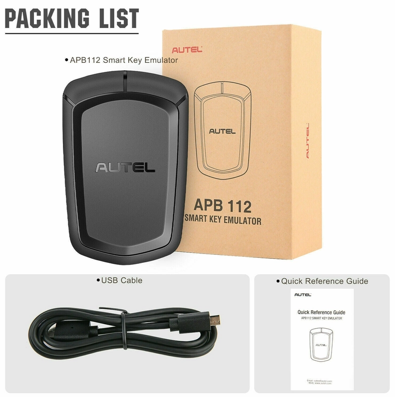 Autel APB112 packing list