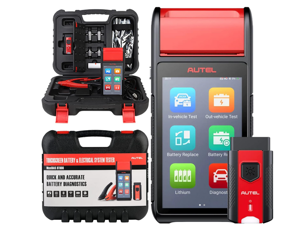 Autel MaxiBAS BT608E Car Battery Tester with Inbuilt Printer