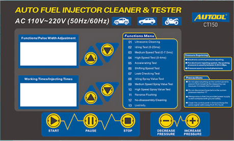 AUTOOL CT150 Ultrasonic Fuel Injector Tester + Cleaner (Petrol) - Premium Diagnostic Equipment