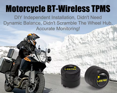 Motorcycle TPMS System With Bluetooth Sensors Tyre Pressure Monitoring for Motorbikes