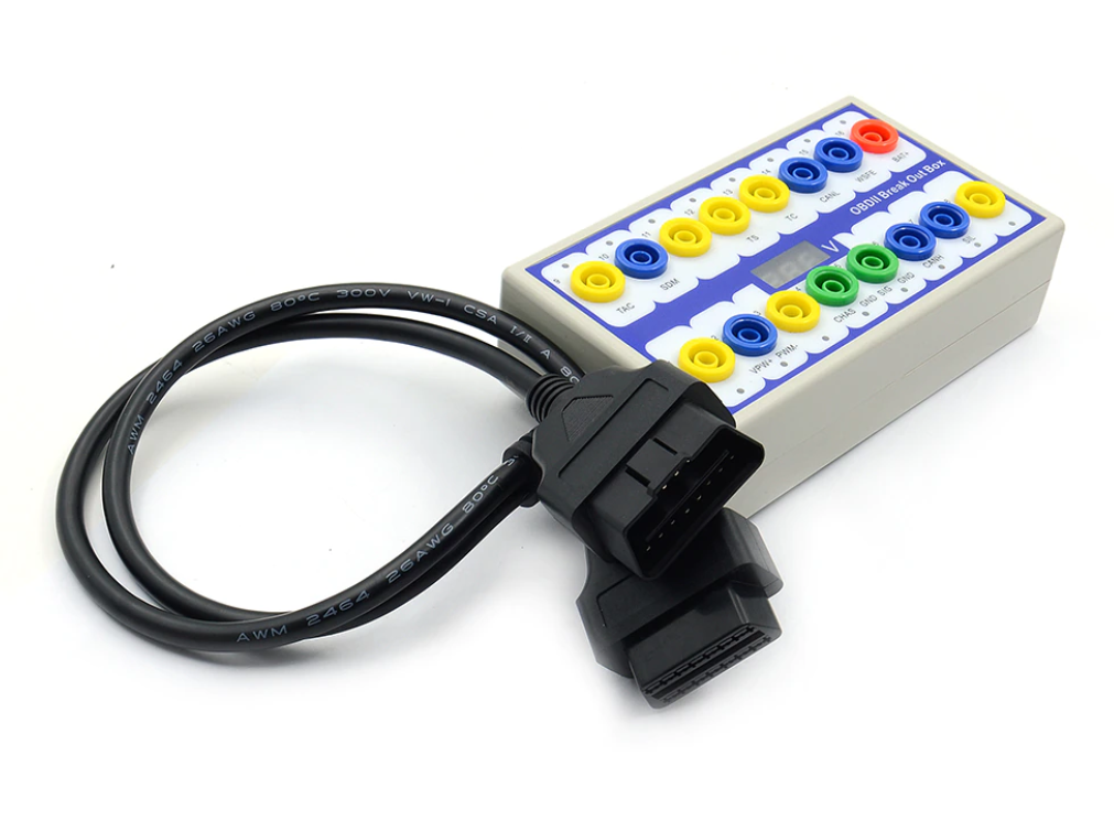 Break Out Box Diagnostic OBD2 Port Voltage Test & CAN Protocol Detector 12V