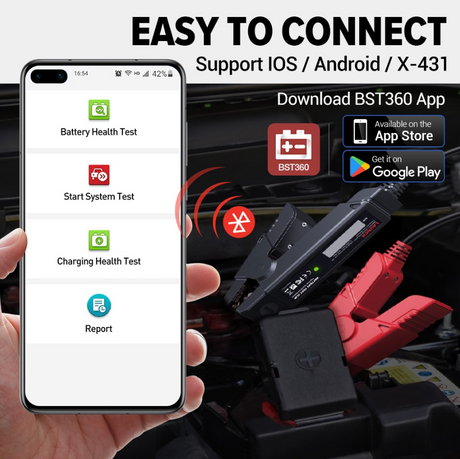 Launch BST360 used with iOS and Android smartphones