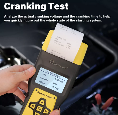 quicklynks battery load tester with printer trucks