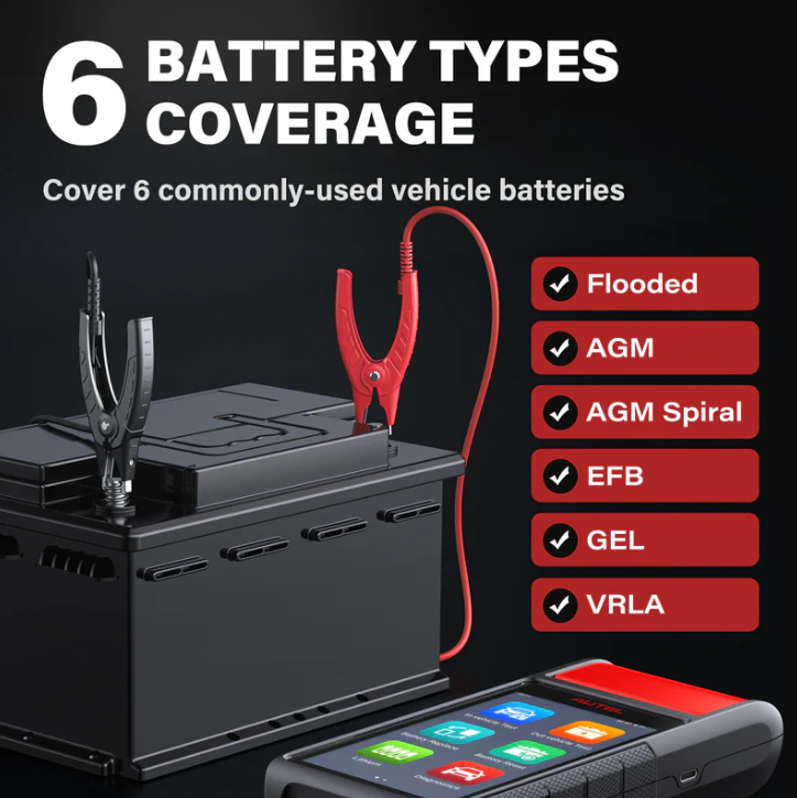 Autel MaxiBAS BT608E Car Battery Tester with Inbuilt Printer