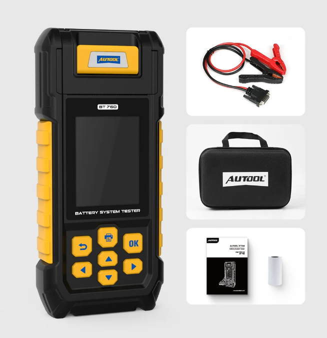 AUTOOL BT760 Battery Tester With Printer