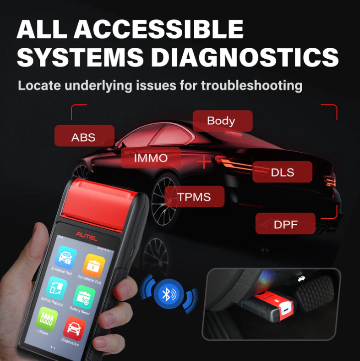 Autel MaxiBAS BT608E Car Battery Tester with Inbuilt Printer