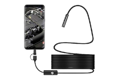 HD IP68 Borescope Inspection Camera For iPhone & Android 5.5mm