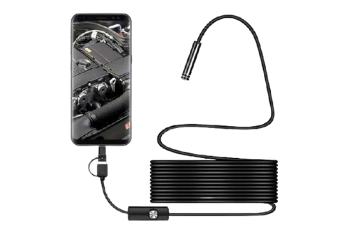 HD IP68 Borescope Inspection Camera For iPhone & Android 5.5mm