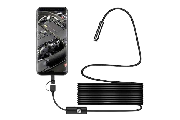 HD IP68 Borescope Inspection Camera For iPhone & Android 5.5mm