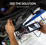 HD IP68 8mm borescope camera in workshop use