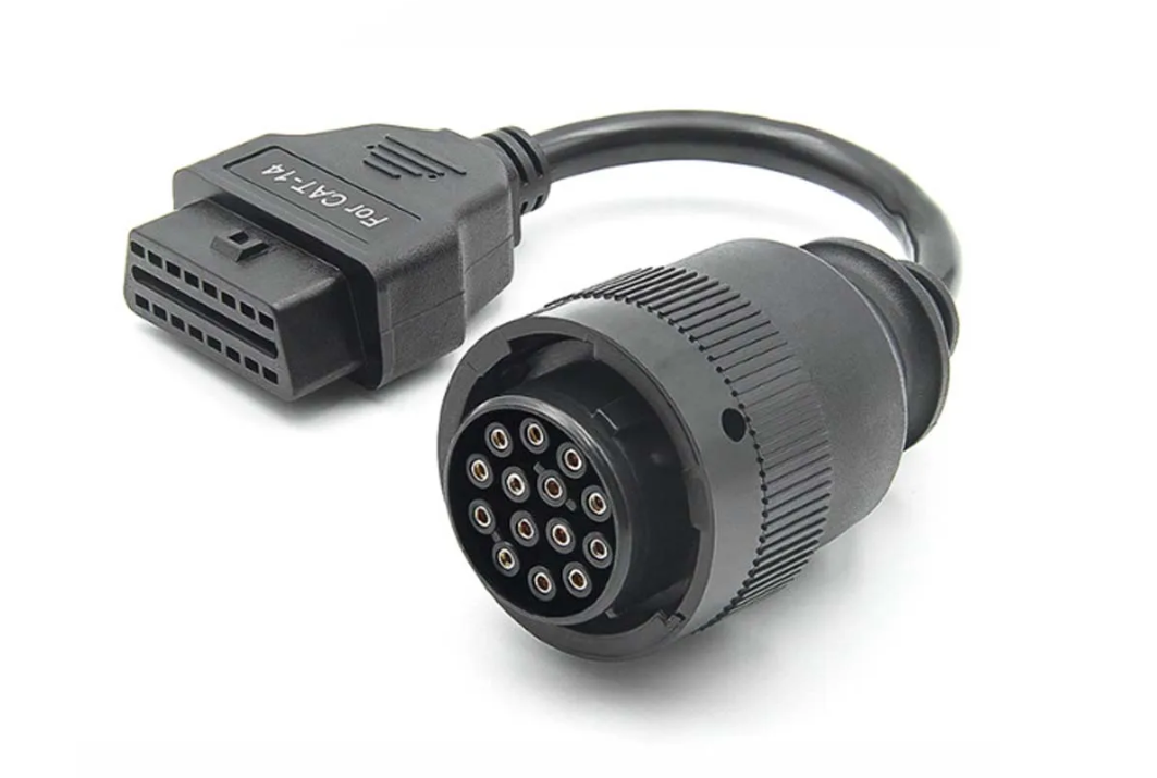 CAT 14 pin to 16 pin OBD adapter cable