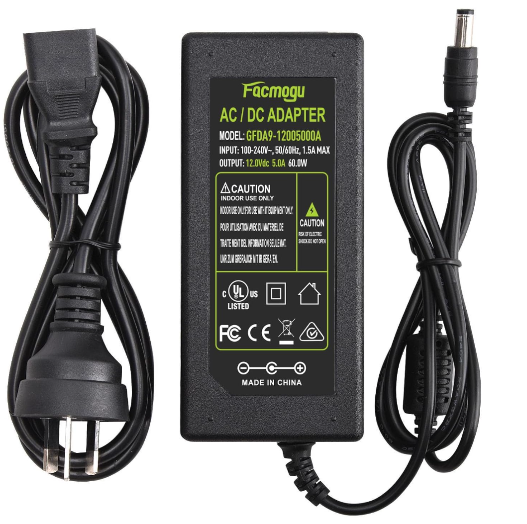 Topdon Phoenix Smart / Max Charger 12V 5A 60W AC-to-DC Power Adapter