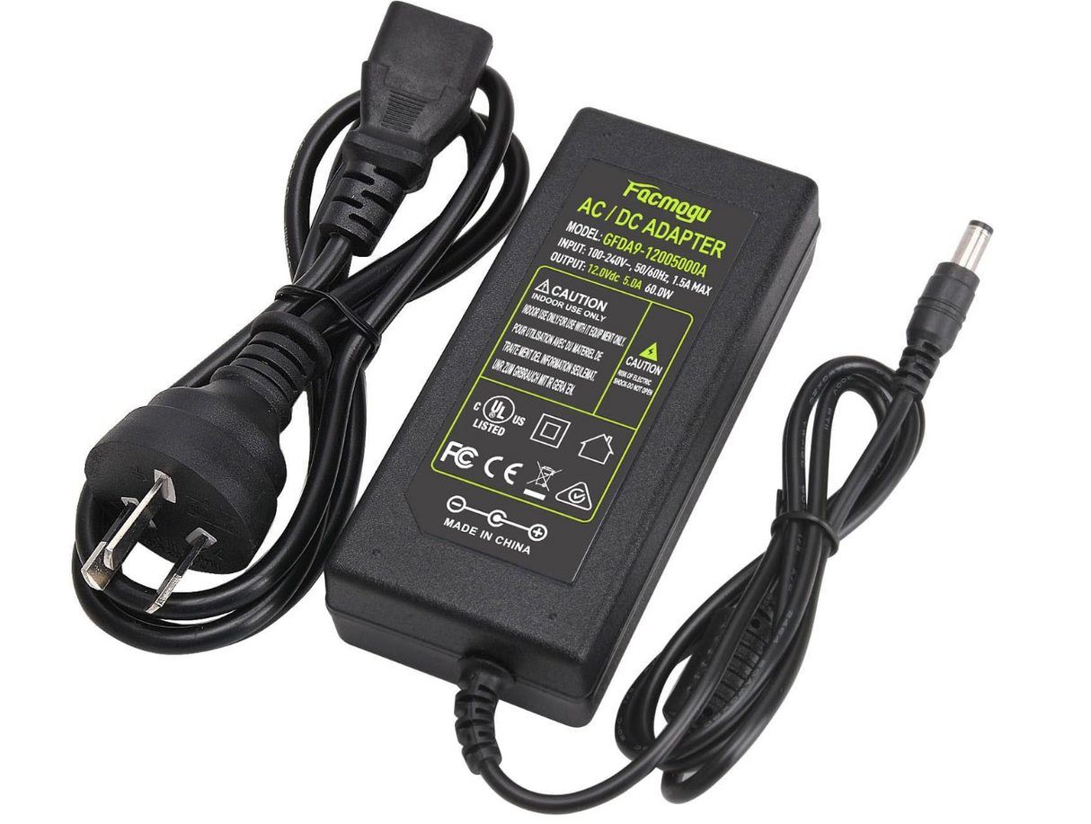 Topdon Phoenix Smart / Max Charger 12V 5A 60W AC-to-DC Power Adapter