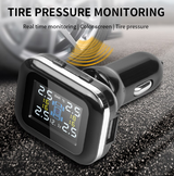 Tyre Pressure Monitoring System 4x External Sensors Cigarette Lighter LCD