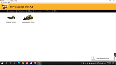 JCB Service Master Diagnostic Service Tool with Panasonic Toughbook