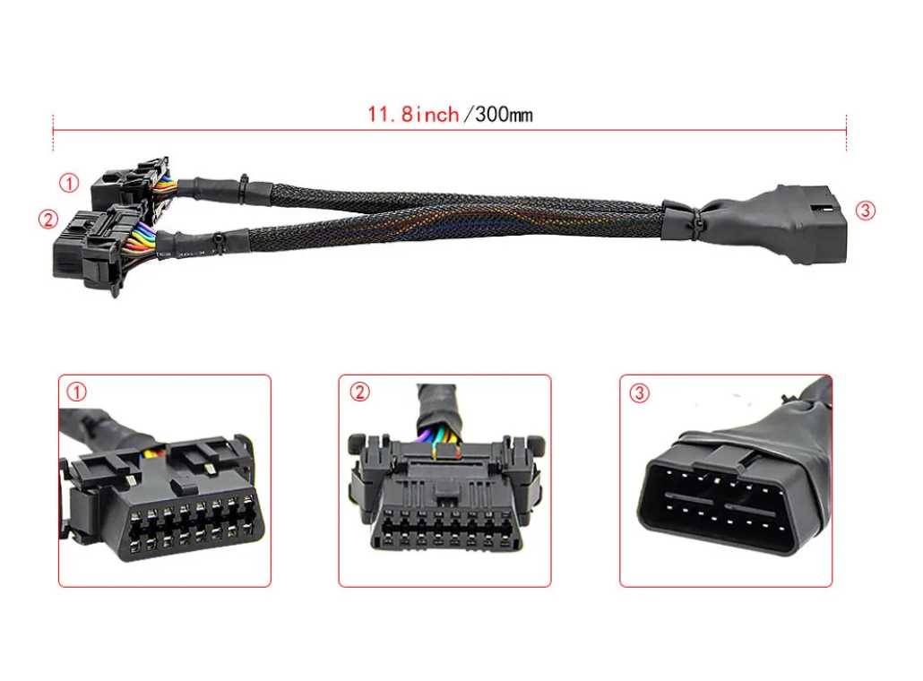 Splitter Y extension cable 16 pins