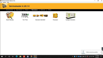 JCB Service Master Diagnostic Service Tool with Panasonic Toughbook