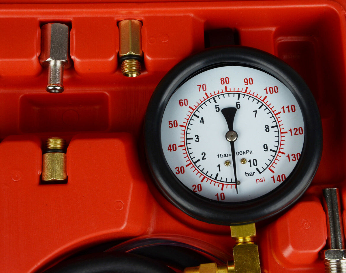 PDE Universal EFI Fuel Injection Gauge Pressure Tester Test Kit