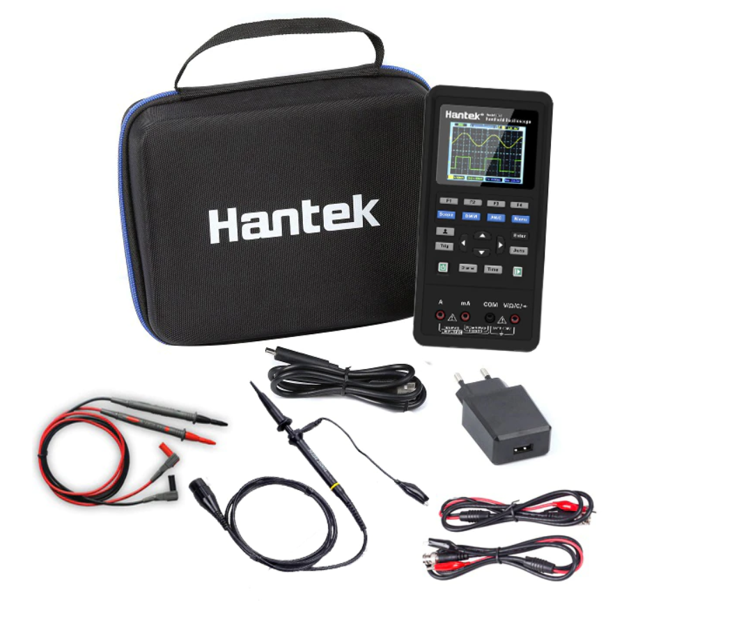 Hantek Digital Oscilloscope + Waveform Generator + Multimeter 2 Channels 70mhz LCD Display