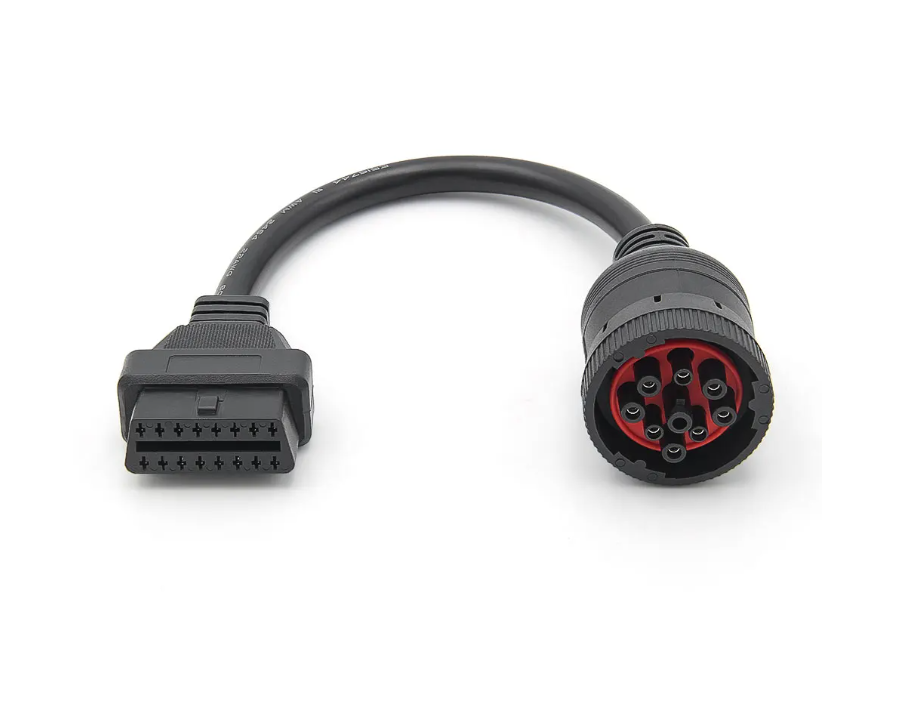 Diesel 9 Pin to 16 Pin J1939 OBD2 Adapter Cable