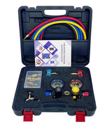 Professional HVAC Diagnostic Tool | 4 Way Air Conditioner Manifold Gauge Set