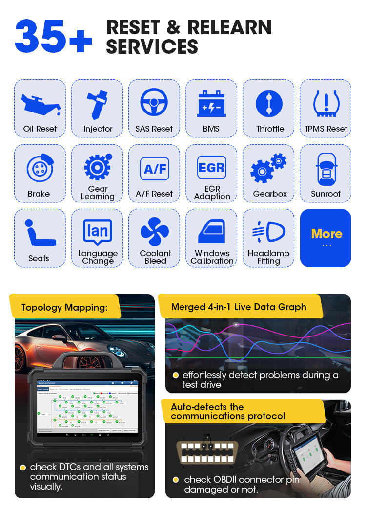 Launch X-431 PAD 7 Elite with ADAS Calibration, Online Coding and Programming