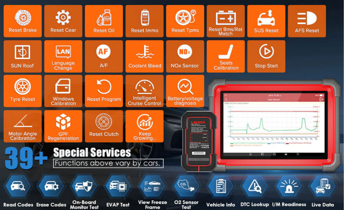 Launch IMMO Plus Key Programming and Diagnostic Tool