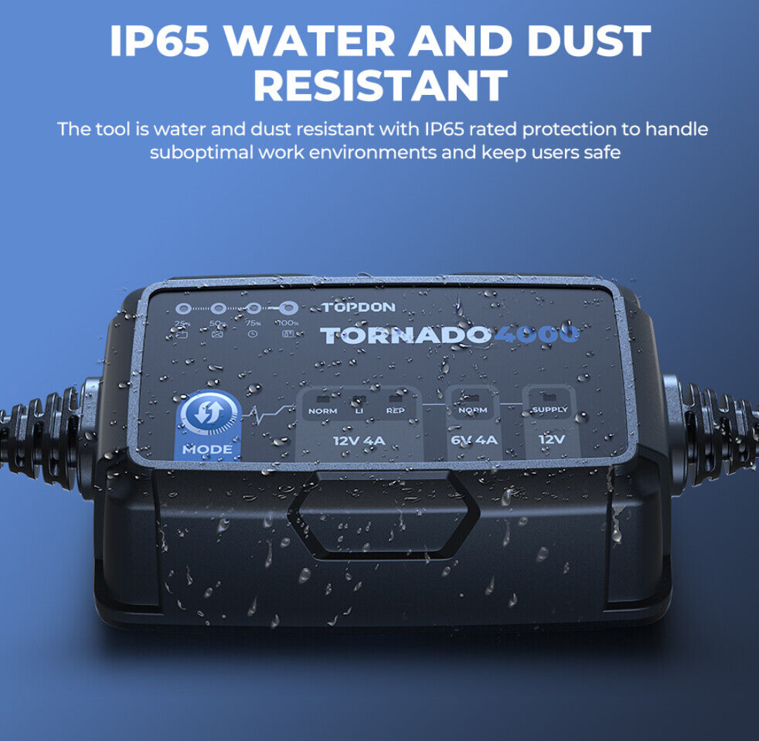 Topdon Tornado4000 T4000 Battery Charger