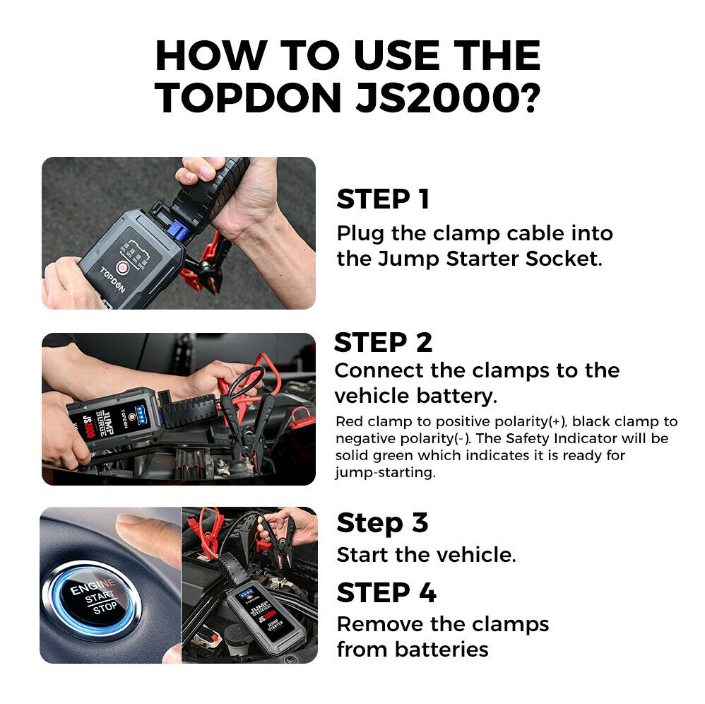 Topdon Technology JS2000 Jump Starter User Manual