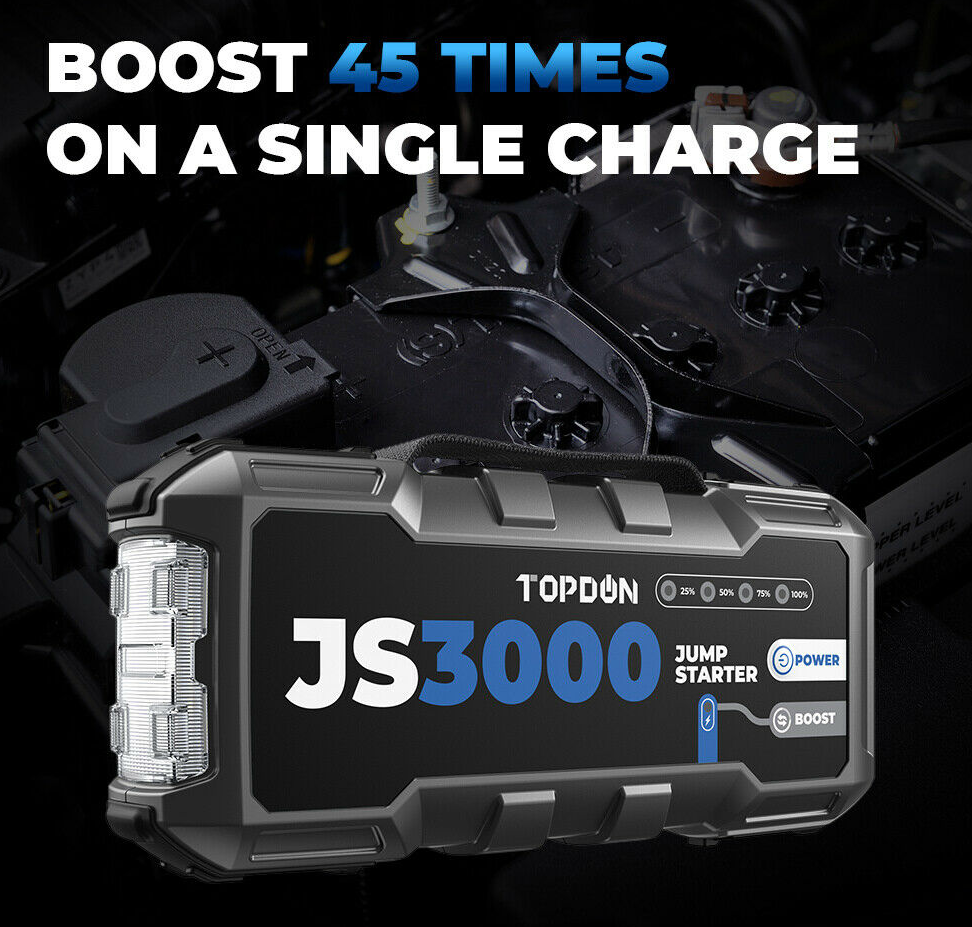 Topdon JS3000 3000A Jump Starter 12V Power Bank