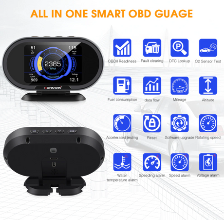 obd2 vehicle trip monitoring computer gauge 