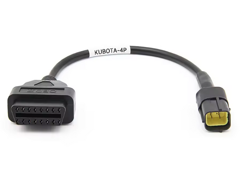 Kubota 4 Pin OBD Heavy Duty Adapter Cable