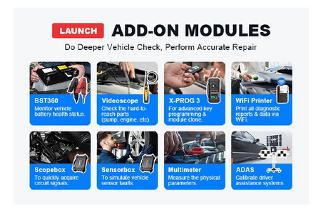 Launch X431 ProS V5.0 compatible add-on modules